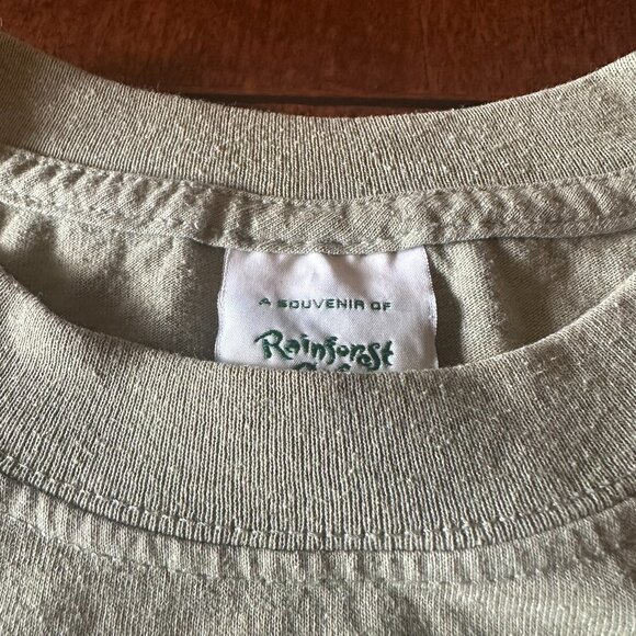 Y2K Vintage Mens L Rainforest Cafe Another Day In Paradise Alligator T Shirt - Picture 3 of 5